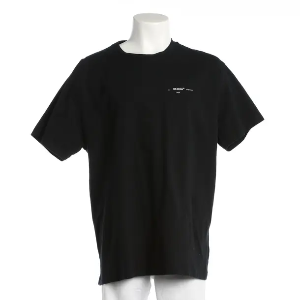 T-Shirt, in Schwarz, Baumwolle, Off-White