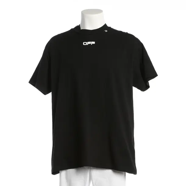 T-Shirt, in Schwarz, Baumwolle, Off-White