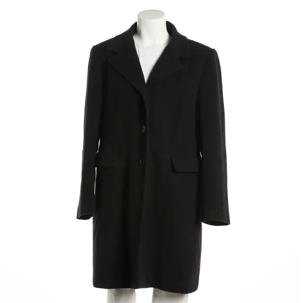 Mid-Season Coat, in Dark Gray, Wool, Lodenfrey