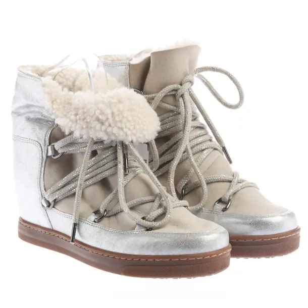 Winter Boots, in Silver, Isabel Marant