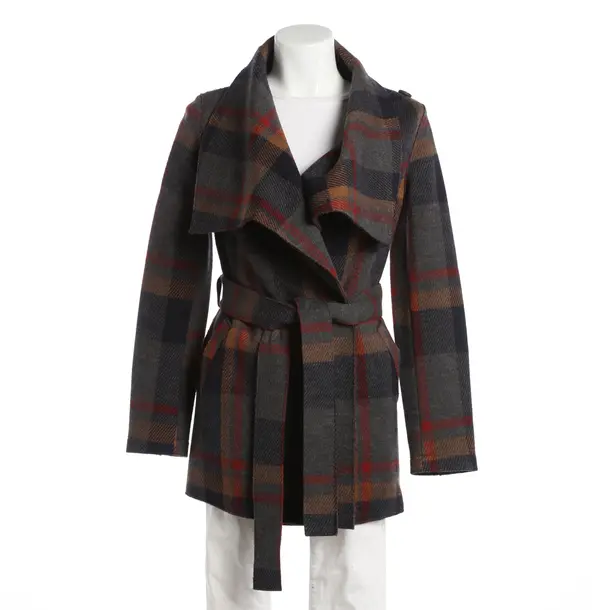 Mid-Season Coat, in Multicolored, Wool, Harris Wharf London