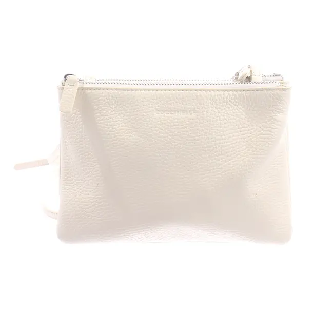 Schultertasche, in Beige, Leder, Coccinelle