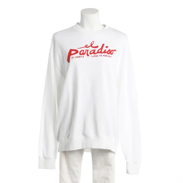 Sweatshirt, in White, Cotton, Juvia