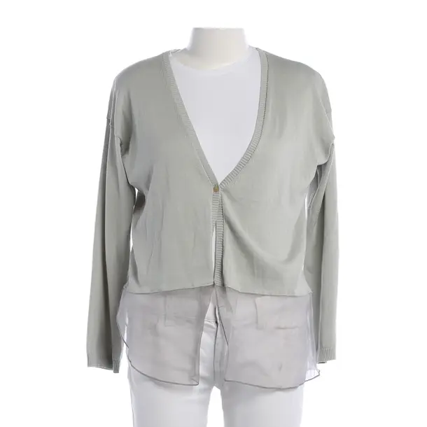 Cardigan, in Light Green, Cotton, Fabiana Filippi