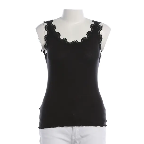 Top, in Black, Cotton, Rosemunde