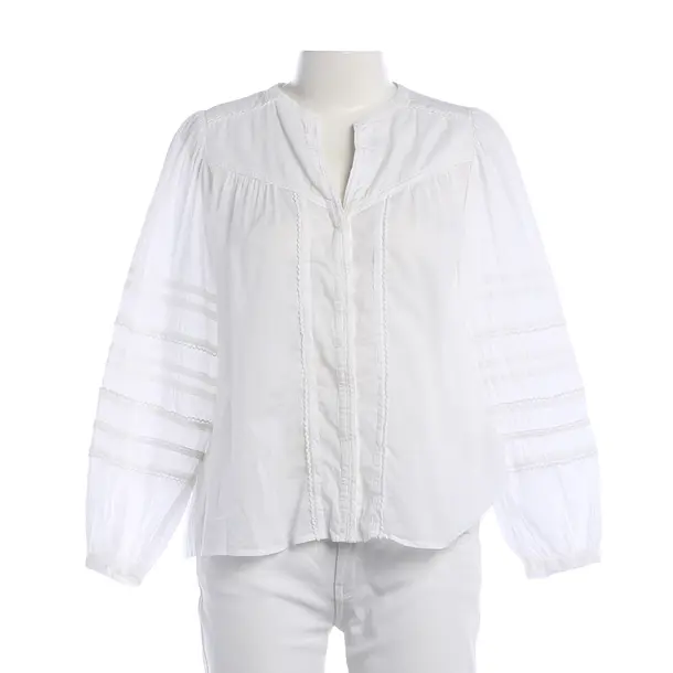 Blouse, in White, Cotton, Ba&sh