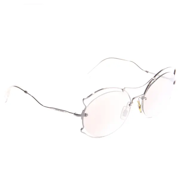 Sunglasses, in Silver, Synthetic / Metal, Miu Miu