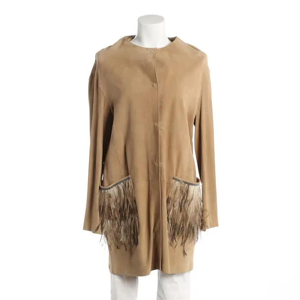 Ledermantel, in Hellbraun, Leder, Fabiana Filippi