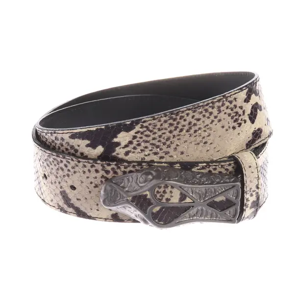 Gürtel, in Beige, Leder, Roberto Cavalli