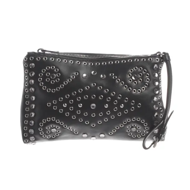 Clutch, in Schwarz, Leder, Prada