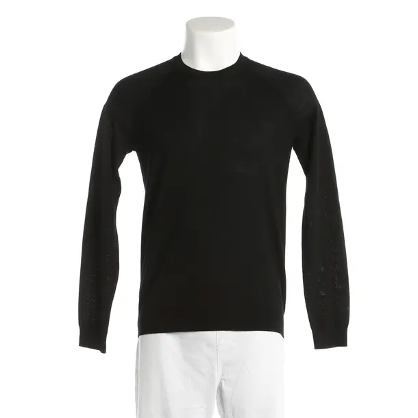 Jumper, in Black, Wool, Closed
