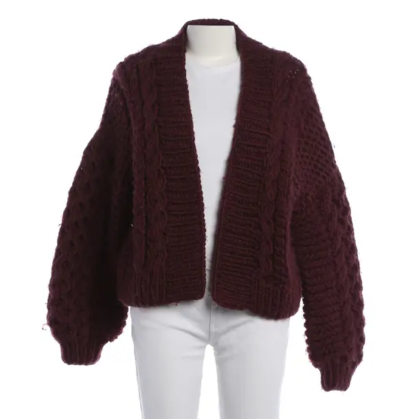 Strickjacke, in Bordeaux, Wolle, MR Mittens