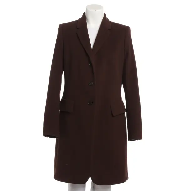 Mid-Season Coat, in Brown, Wool, Windsor