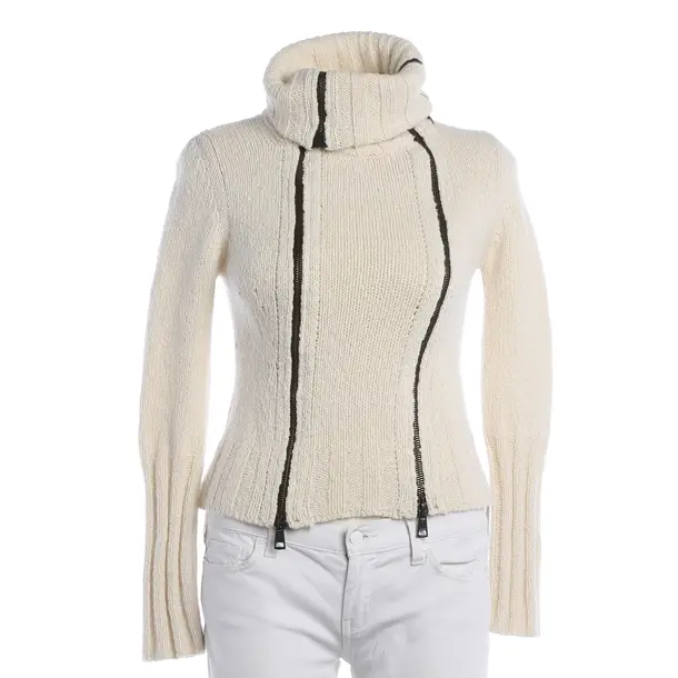 Cardigan, in Cream, Wool, Ann Demeulemeester