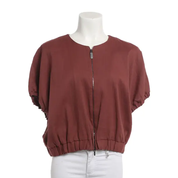Bluse, in Bordeaux, Leinen, Fabiana Filippi