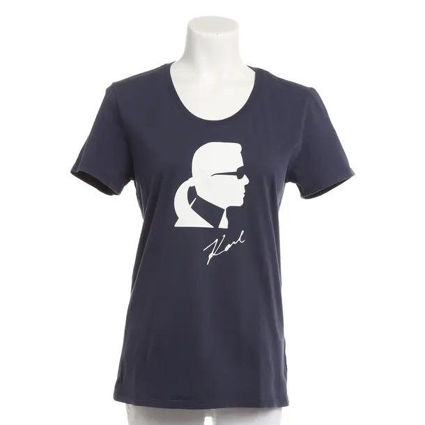 Shirt, in Navy, Cotton, Karl Lagerfeld