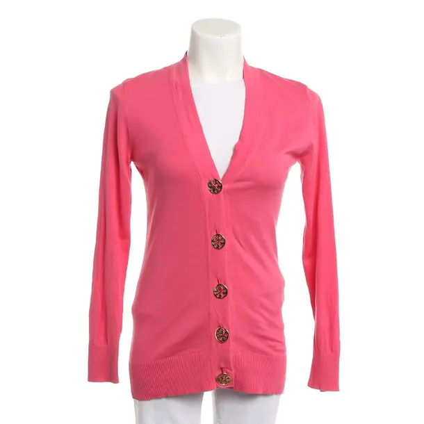 Strickjacke, in Rosa, Baumwolle, Tory Burch