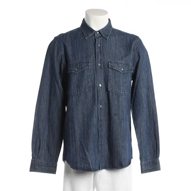 Denim Shirt, in Navy, Cotton, Closed