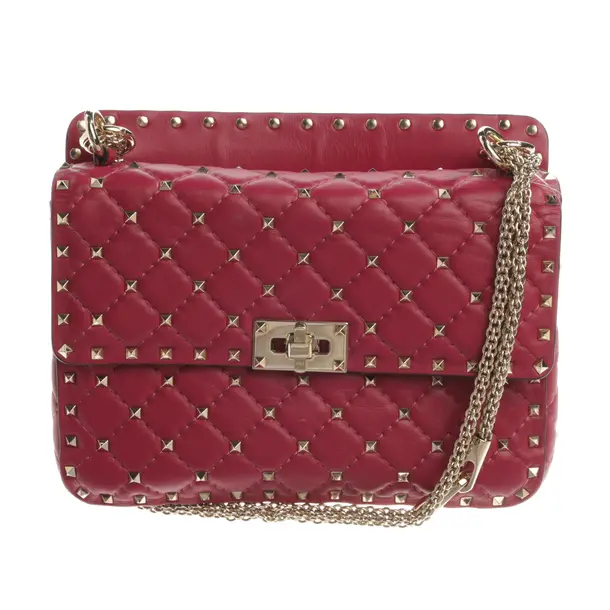 Schultertasche, in Rosa, Leder, Valentino