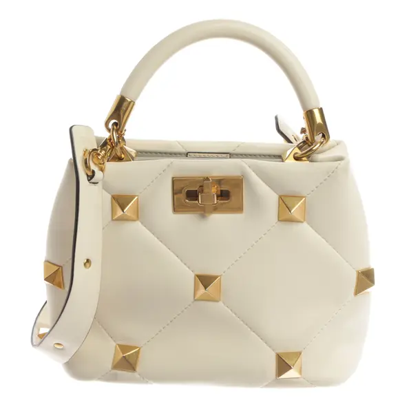 Handtasche, in Beige, Leder, Valentino
