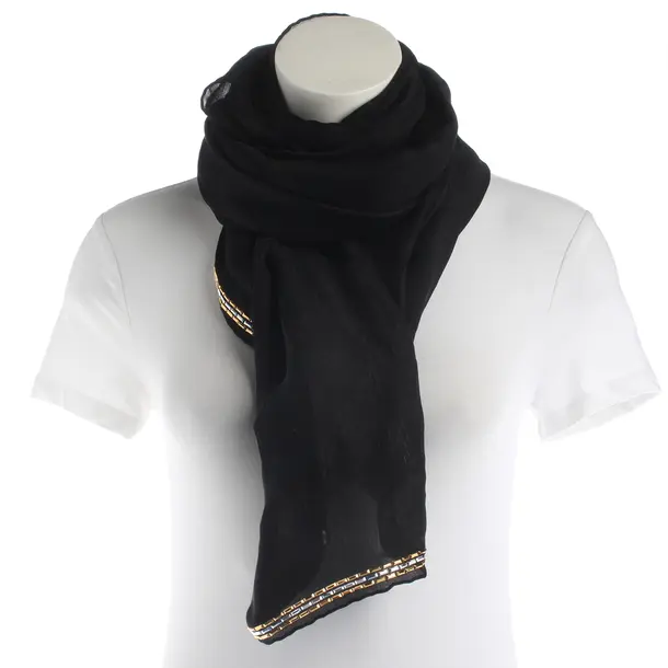 Stola, in Nero, Seta, Louis Vuitton