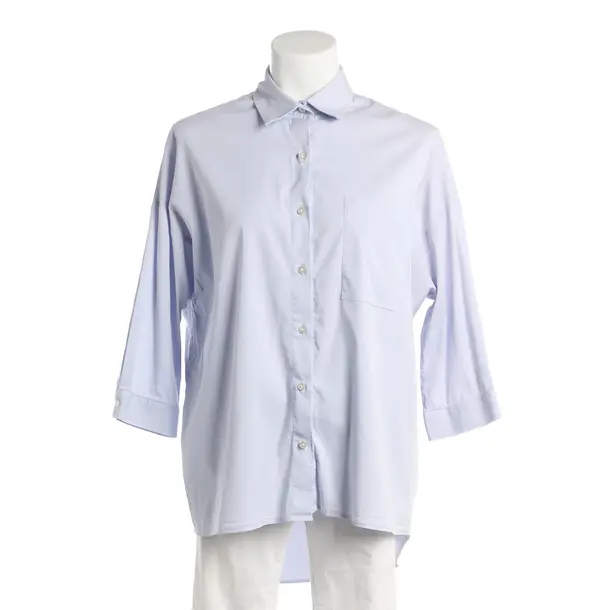 Bluse, in Hellblau, Baumwolle, Soluzione