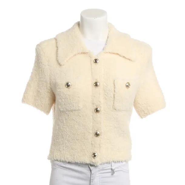 Strickjacke, in Beige, Wolle, self-portrait