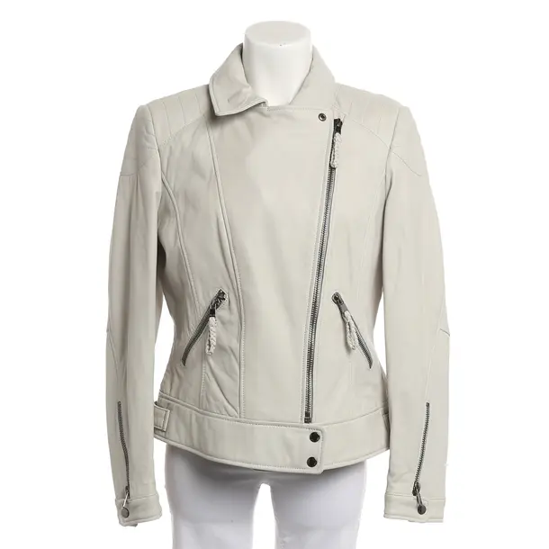 Giacca in pelle, in Grigio, Pelle, Marc Cain Sport