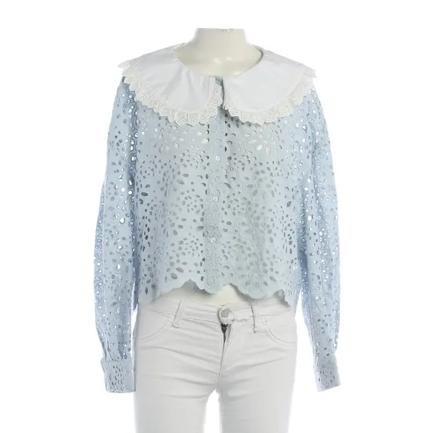 Bluse, in Hellblau, Baumwolle, Maje