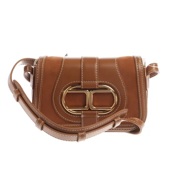 Shoulder Bag, in Brown, Leather, Elisabetta Franchi