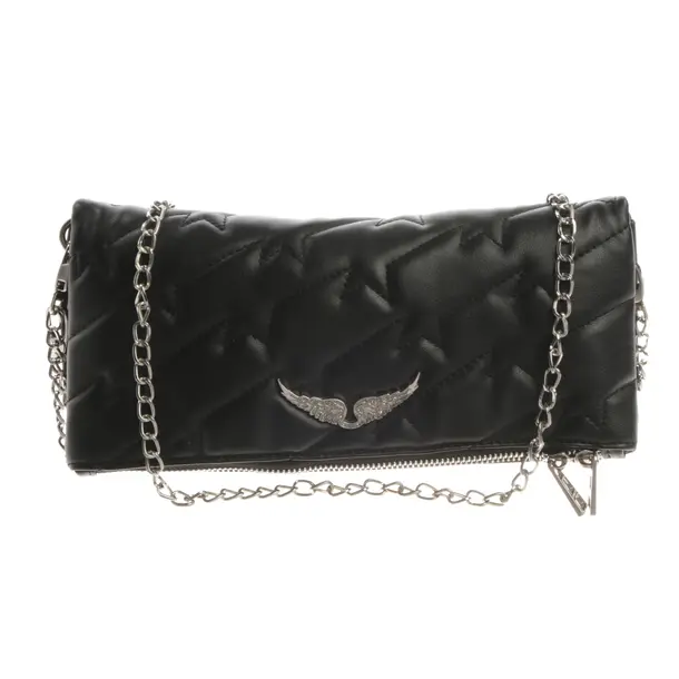 Shoulder Bag, in Black, Leather, Zadig & Voltaire