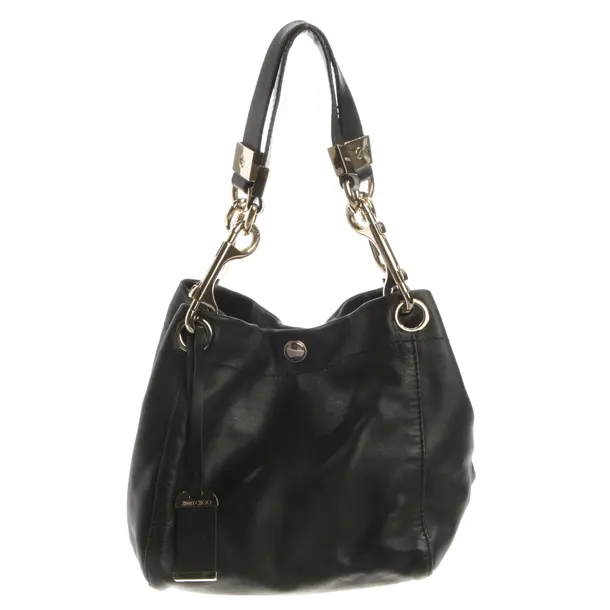 Shoulder Bag, in Black, Leather, Jimmy Choo