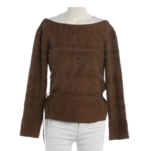 Camicetta, in Marrone, Seta, Jil Sander