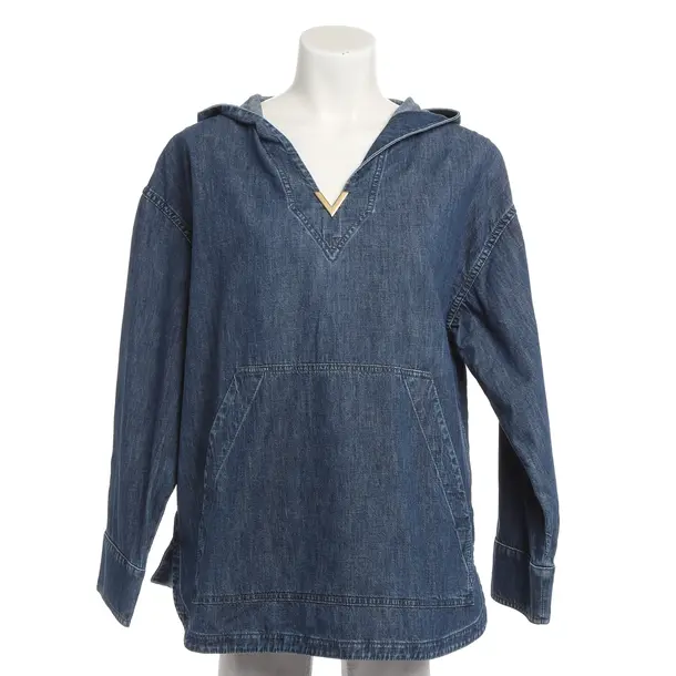 Blouse, in Blue, Cotton, Valentino