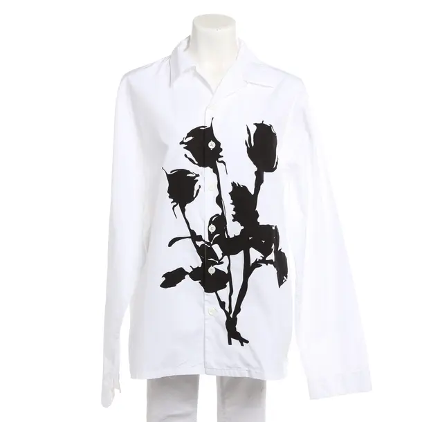 Blouse, in White, Cotton, Prada