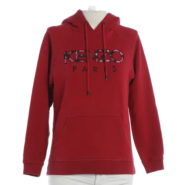 Hoodie, in Rot, Baumwolle, Kenzo