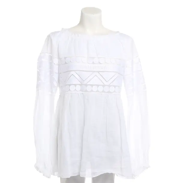 Bluse, in Weiß, Ramie, Dondup