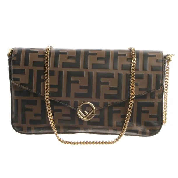 Evening Bag, in Brown, Leather, Fendi