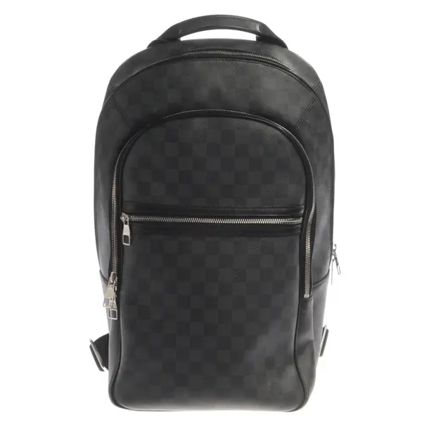 Rucksack, in Dunkelgrau, Canvas, Louis Vuitton