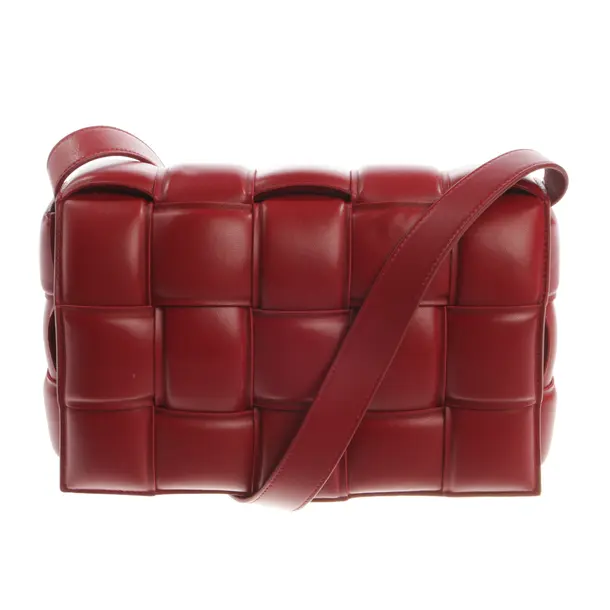 Shoulder Bag, in Red, Leather, Bottega Veneta