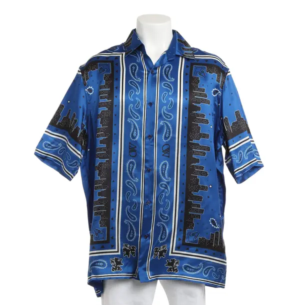 Camicia, in Multicolore, Viscosa, Bianco sporco