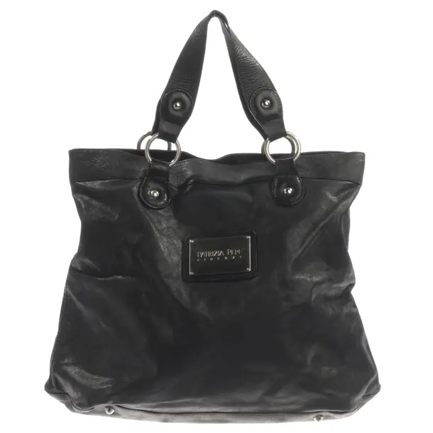 Handtasche, in Dunkelgrau, Leder, Patrizia Pepe