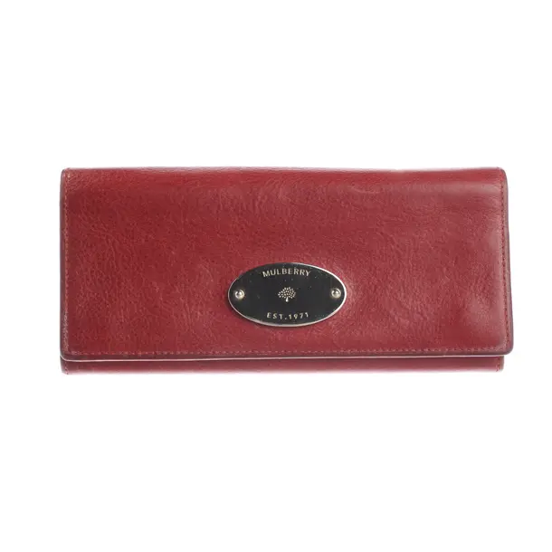 Geldbörse, in Rot, Leder, Mulberry