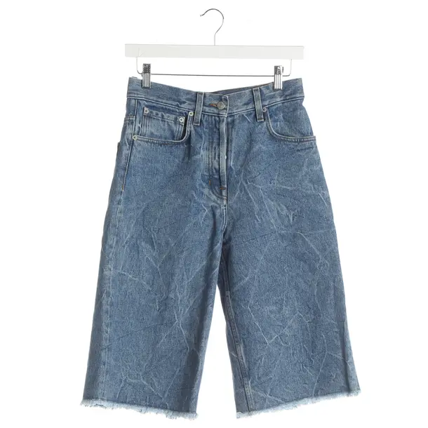 Bermuda Shorts, in Blue, Cotton, Dries van Noten