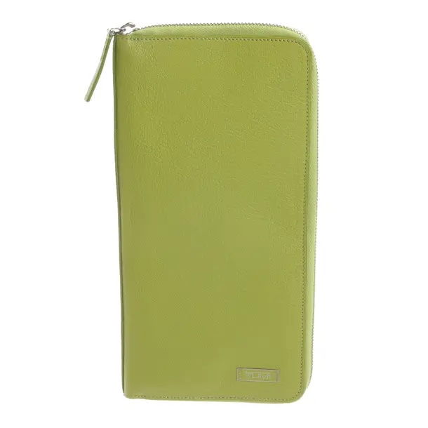 Wallet, in Green, Leather, Tumi