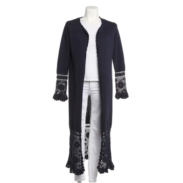 Strickjacke, in Navy, Baumwolle, Ermanno Scervino