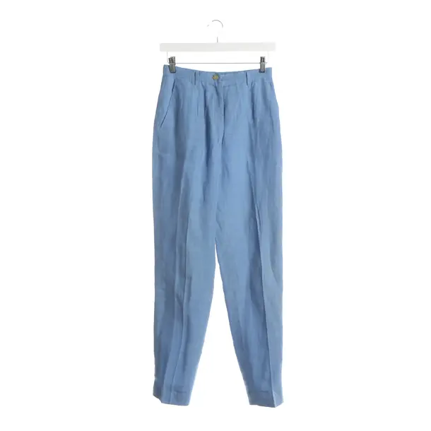 Hose, in Blau, Leinen, Jil Sander