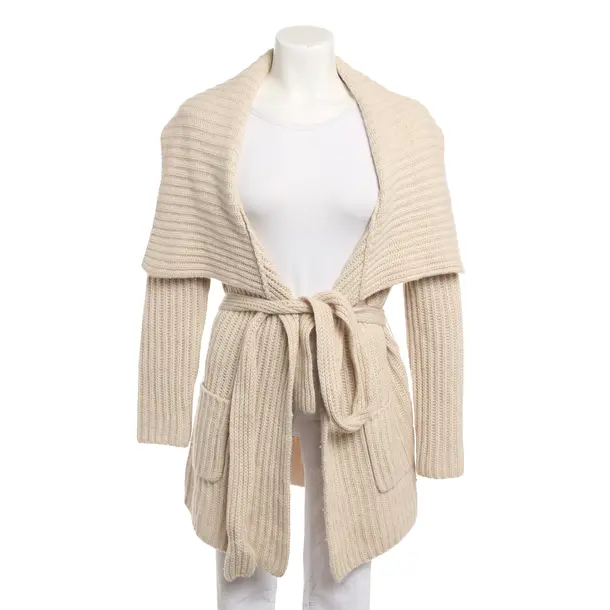 Cardigan, in Beige, Wool, Joe Taft