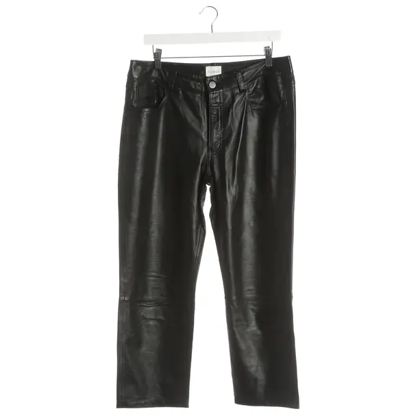 Hose, in Schwarz, Leder, Closed