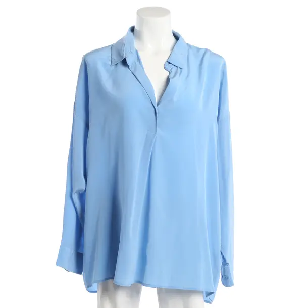 Blouse, in Blue, Silk, Jadicted